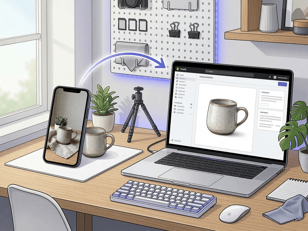 Shopify Icin AI Urun Fotografciligi Rehberi